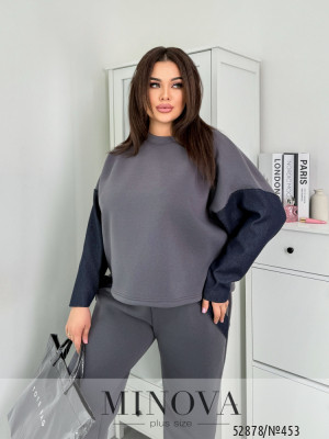 Спортивний костюм №453-сірий_minova_5