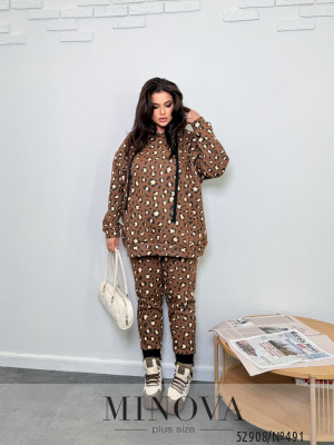 Спортивний костюм №491-коричневий_minova_5