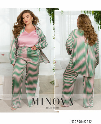 Піжамний костюм №2212-зелений-рожевий_minova_7