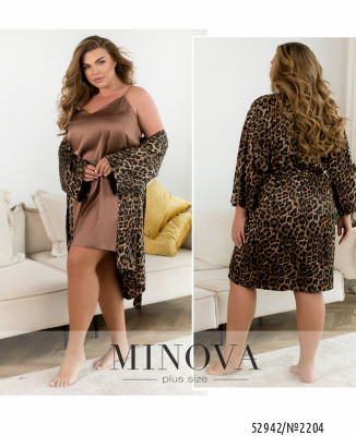 Піжамний костюм №2204-бежевий лео_minova_7