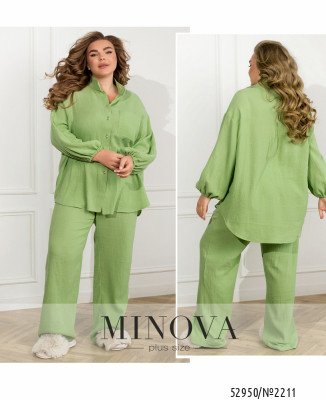 Піжамний костюм №2211-оливковий_minova_7