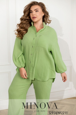 Піжамний костюм №2211-оливковий_minova_5