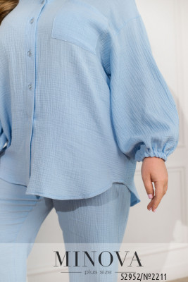 Піжамний костюм №2211-блакитний_minova_6