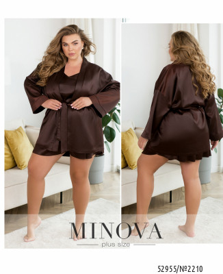 Домашній костюм 3-ка №2210-шоколадний_minova_7