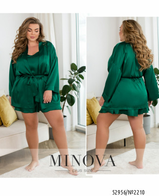 Домашній костюм 3-ка №2210-зелений_minova_7
