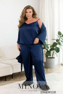 Домашній костюм 3-ка №2205-темно-синій_minova_5