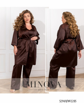Домашній костюм 3-ка №2205-шоколадний_minova_7