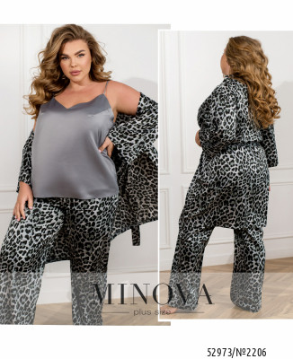 Домашній костюм 3-ка №2206-сірий-чорний_minova_7