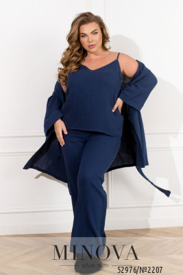 Домашній костюм 3-ка №2207-темно-синій_minova_5