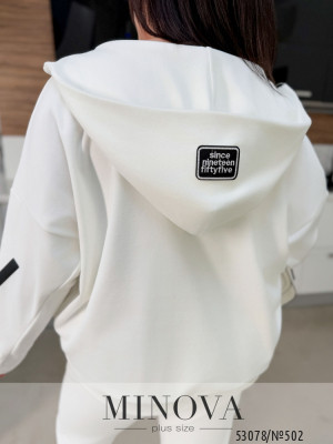 Спортивний костюм №502-молочний_minova_6