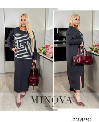 Сукня №505-графіт_minova_7