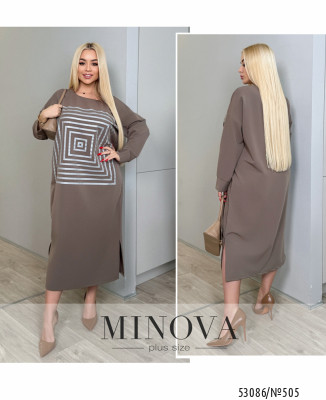 Сукня №505-мокко_minova_7