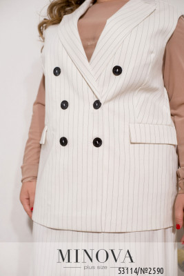 Жилет №2590-молочний_minova_6