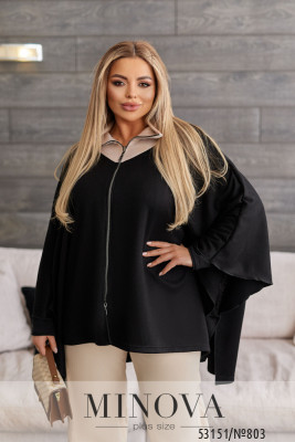 Кофта №803-чорний-молочний_minova_5
