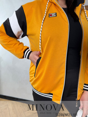Спортивний костюм №21-181-гірчичний_minova_6