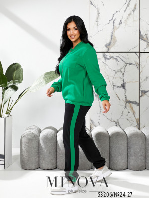 Спортивний костюм №24-27-зелений-чорний_minova_5