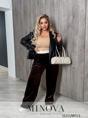 Брюки №513-шоколадний_minova_5