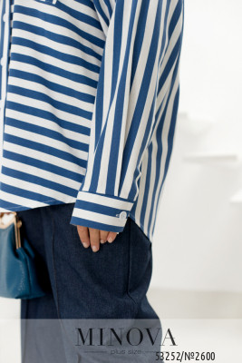 Сорочка №2600-джинс_minova_6
