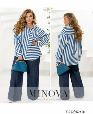 Сорочка №2600-джинс_minova_7