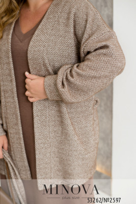 Кардиган №2597-мокко_minova_6