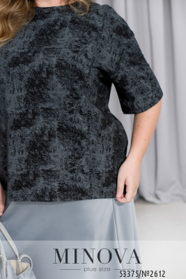 Футболка №2612-чорний_minova_6