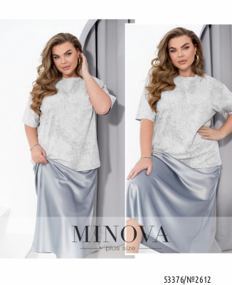 Футболка №2612-світло-сірий_minova_7