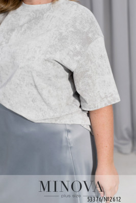 Футболка №2612-світло-сірий_minova_6