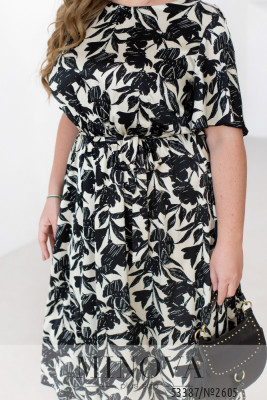 Сукня №2605-бежевий-чорний_minova_6