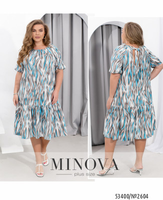 Сукня №2604-сірий-блакитний_minova_7