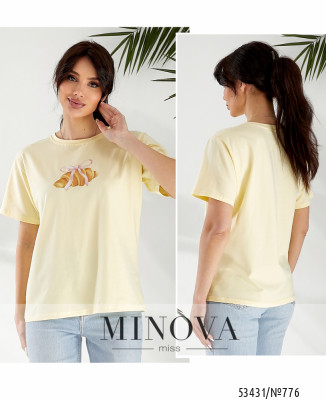 Футболка №776-жовтий_minova_7