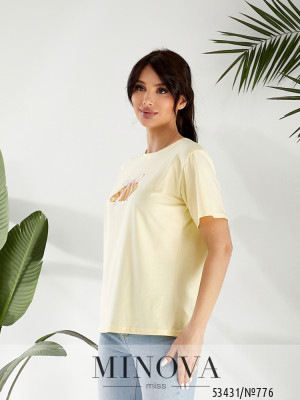 Футболка №776-жовтий_minova_6