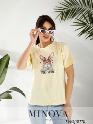 Футболка №778-жовтий_minova_5