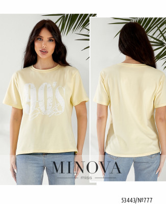 Футболка №777-жовтий_minova_7