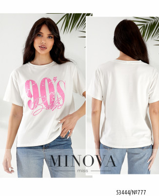 Футболка №777-білий_minova_7