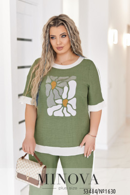 Костюм №1630-оливка_minova_6