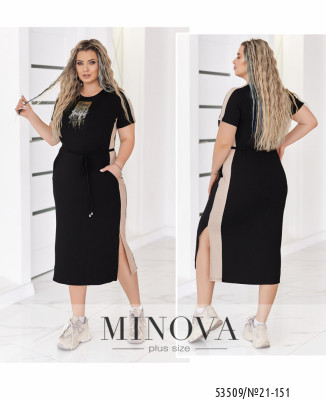 Сукня №21-151-чорний-бежевий_minova_7