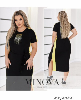 Сукня №21-151-чорний-жовтий_minova_7