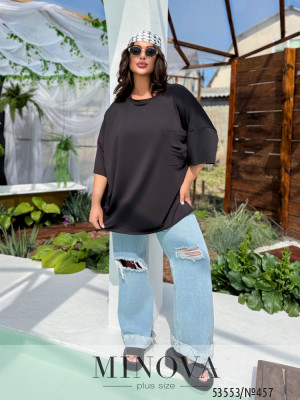 Футболка №457-чорний_minova_5