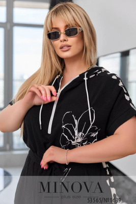 Сукня №1639-чорний лео_minova_6