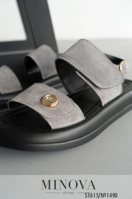 Босоніжки №1490-сіра замша_minova_6