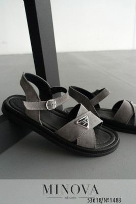 Босоніжки №1488-сіра замша_minova_5