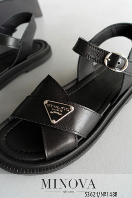 Босоніжки №1488-чорна шкіра_minova_6