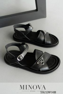 Босоніжки №1488-чорна шкіра_minova_5