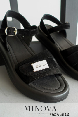 Босоніжки №1487-чорна замша_minova_6