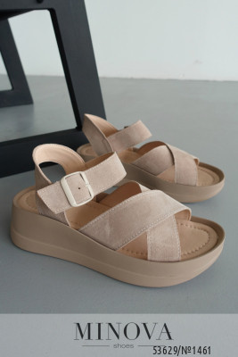 Босоніжки №1461-бежева замша_minova_5