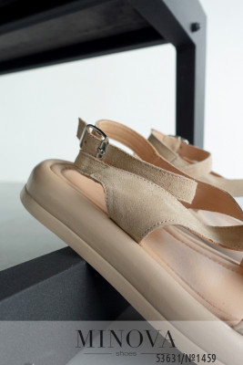 Босоніжки №1459-бежева замша_minova_7