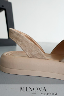 Босоніжки №1458-бежева замша_minova_6