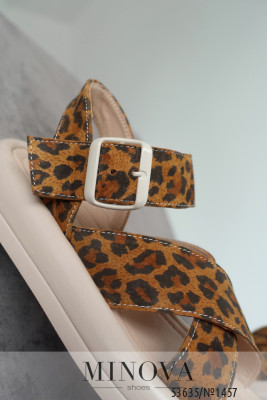Босоніжки №1457-леопард замша_minova_7