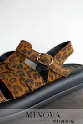 Босоніжки №1456-леопард замша_minova_6