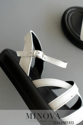 Босоніжки №1453-біла шкіра_minova_6